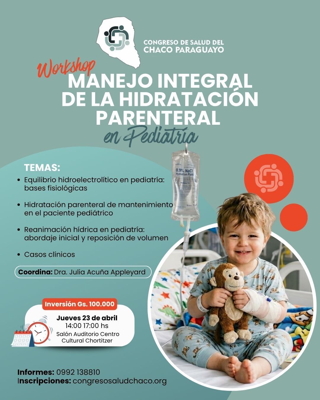 Workshop: Manejo Integral de la hidratación Parental en Pediatría